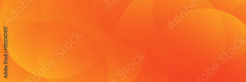 Minimal geometric background. Orange elements with fluid gradient. Dynamic shapes composition. Vector ilustration