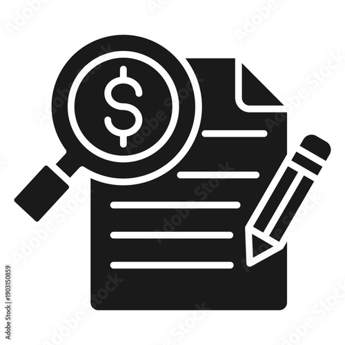 Financial Overview Glyph Icon