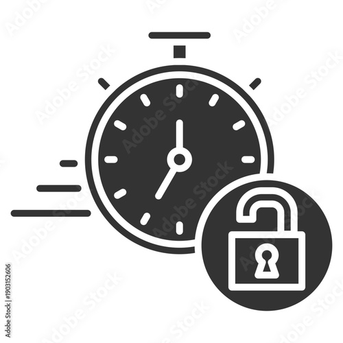 Flexitime Glyph Icon