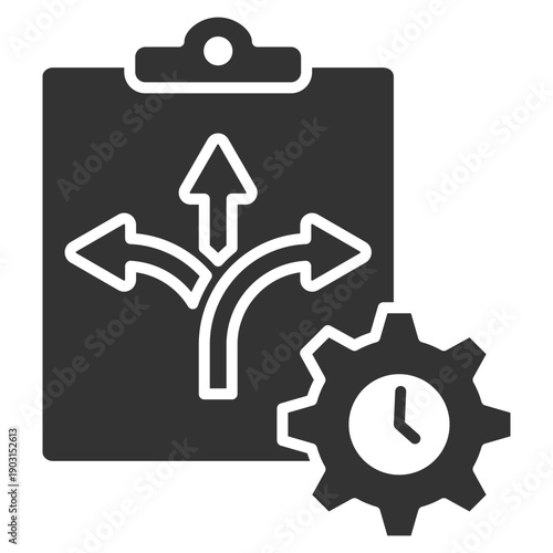 Flexibility Program Glyph Icon