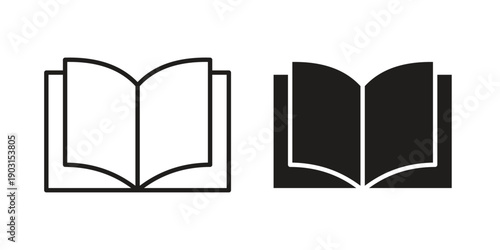 Book icon vector. EPS 10 editable vector bundle