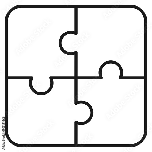Puzzle Outline Icon