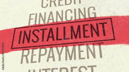 Installment 3D Scrolling Title Animation