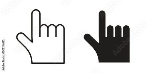 Cursor icon vector. EPS 10 editable vector bundle