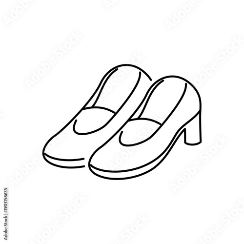 パンプスをモチーフにした春アイコン