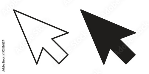 Cursor icon vector. EPS 10 editable vector bundle