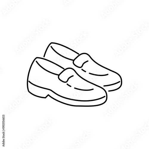 ローファーをモチーフにした春アイコン