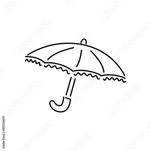 日傘をモチーフにしたアイコン