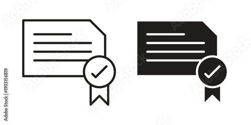 Diploma icon vector. EPS 10 editable vector bundle