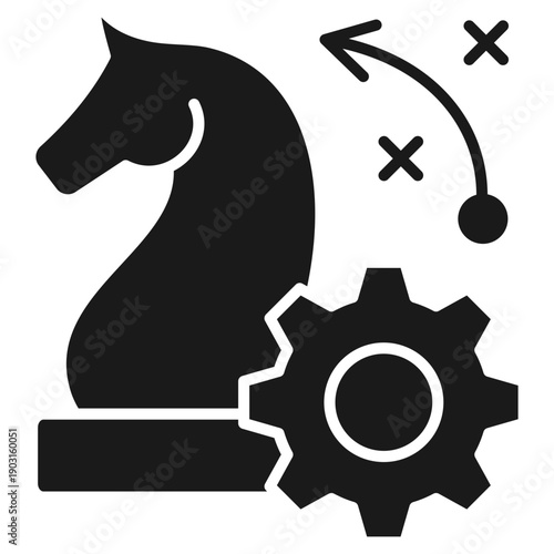 Strategic Glyph Icon