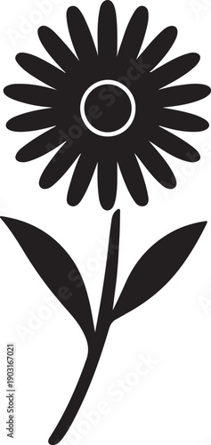 Mountain Aster Flower Icon – Vector Illustration