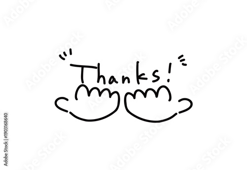 手描き文字_サンクス！