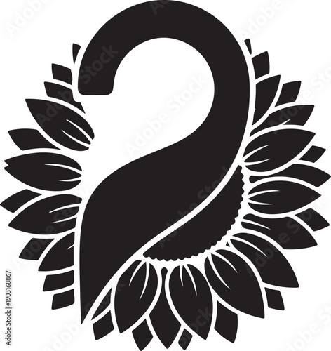 Cheerful sunflower door hanger design featuring a bold floral silhouette perfect for front door decor, farmhouse crafts, welcome signs, seasonal decorations, and DIY projects