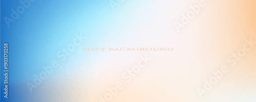 Abstract seaside. Ocean landscape vector texture. Aesthetic blue and beige gradient background. Blurred sea wave pattern.