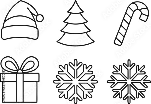 Christmas holiday design illustration. Natal festive celebration design. Christmas winter season design. Holiday decoration christmas design. Christmas tree festive design. Christmas gift holiday