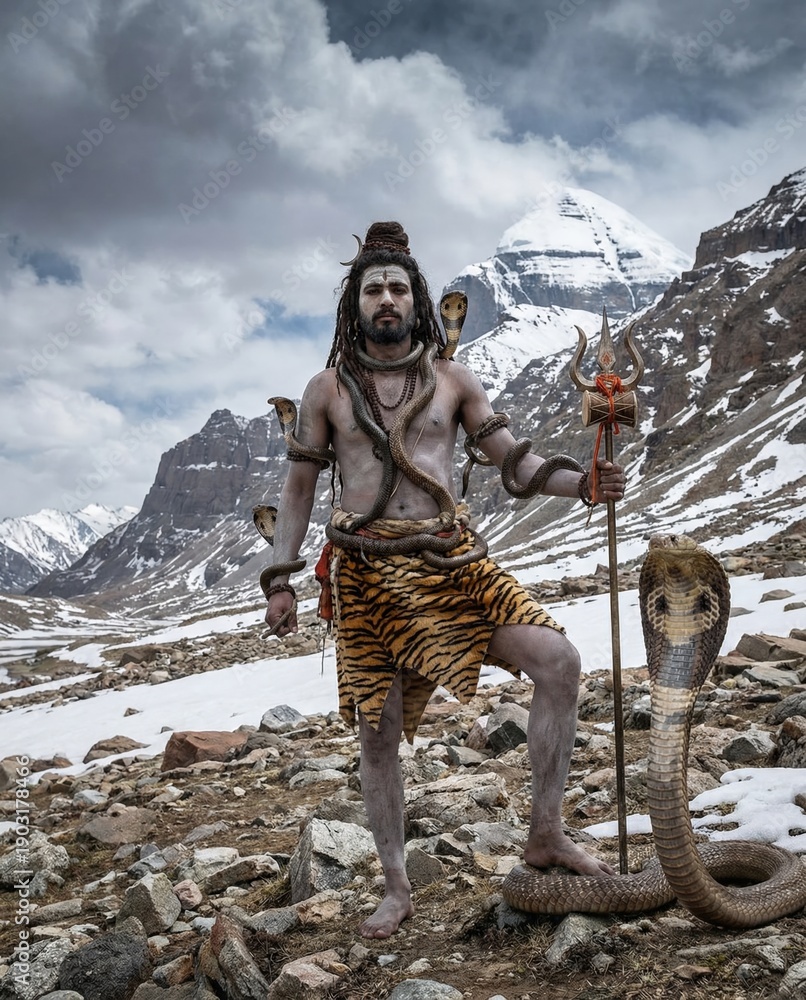 Naklejka premium Lord shiva | Shivaratri | Maha Shivaratri | Mahadev