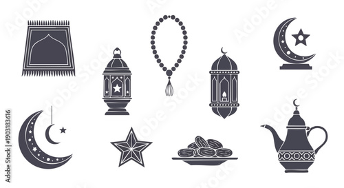 Collection Moderne Dicônes de Ramadan en Duotone