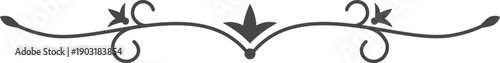 Classic divider. Decorative elegant vintage line border