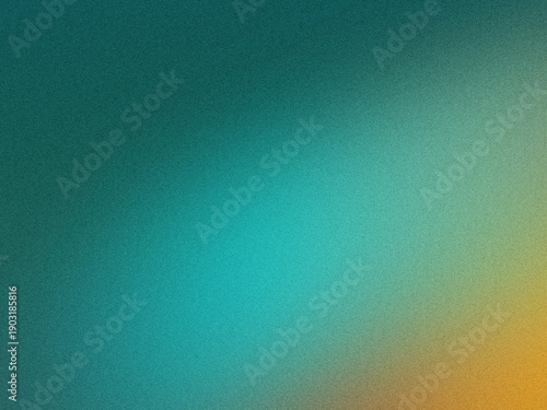 Abstrakter Teal-Grün-Farbverlauf mit feiner Körnung – moderner ruhiger Hintergrund