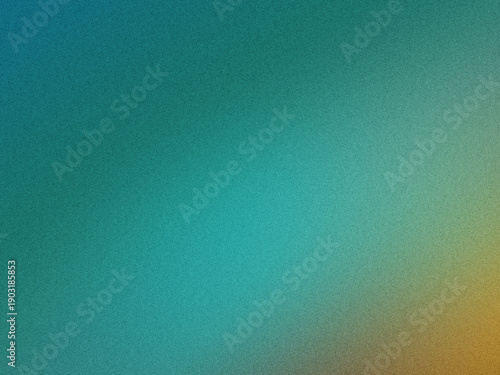 Abstrakter Teal-Grün-Farbverlauf mit feiner Körnung – moderner ruhiger Hintergrund