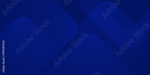 Abstract blue background. Modern simple blue geometric design. Minimal shapes. Suit for booklet, brochure, banner, poster, website, flyer, cover, corporate, backdrop. Vector illustration