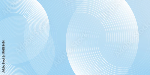 Background pastel colorful  blue and white gradations. Circle effect style geometric simple modern abstract nice
