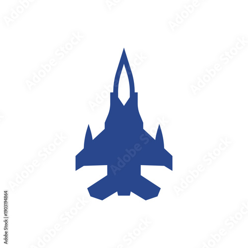 Illustration of a simple warplane vector