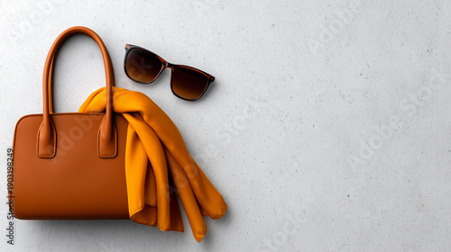 A minimalist flat lay of a ...