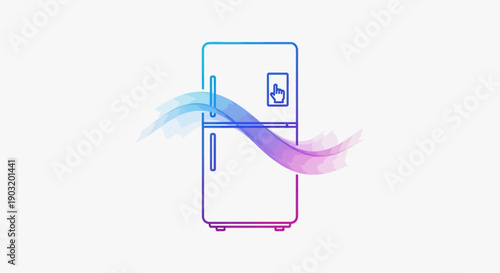 Modern refrigerator cooling system with optimized airflow technology ensuring consistent food