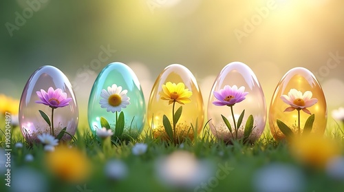 Wallpaper Mural A high-quality macro concept with mint, lavender, and soft gold gradients. Torontodigital.ca