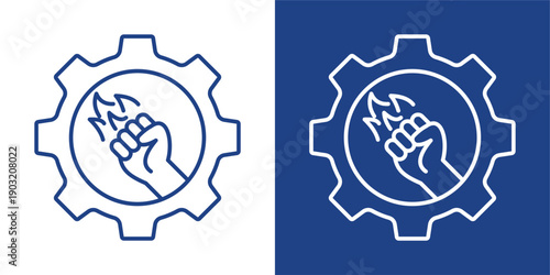 Passion Project Blue And White Icon Style Collection