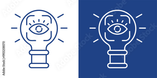 Creative Vision Blue And White Icon Style Collection