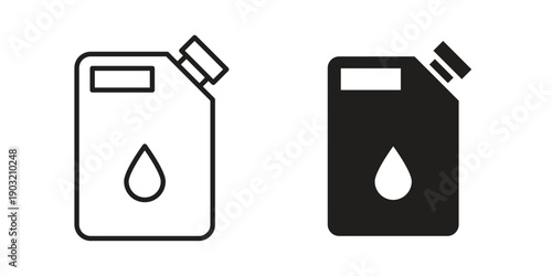 Fuel icons for graphic design, logo, Web site, social media, UI, mobile app, vector illustration