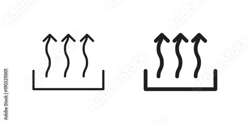 Heat icons for graphic design, logo, Web site, social media, UI, mobile app, vector illustration