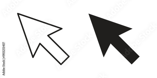 Mouse icons for graphic design, logo, Web site, social media, UI, mobile app, vector illustration