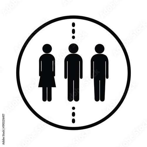 Social Distancing Safety Icon