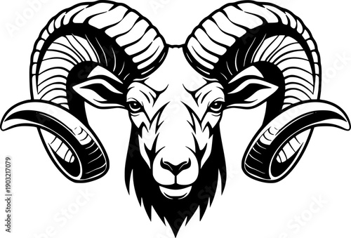 Cute Farm Sheep Head Cartoon Vector Illustration