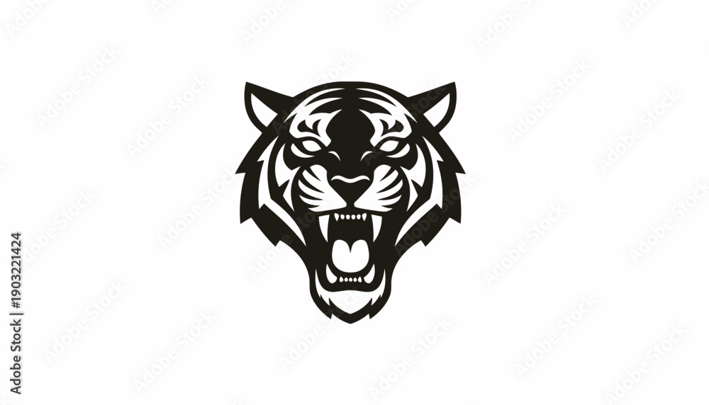 Obraz premium tiger head vector