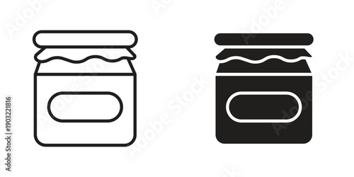 Jam icon suitable design silhouette and line art style on white background