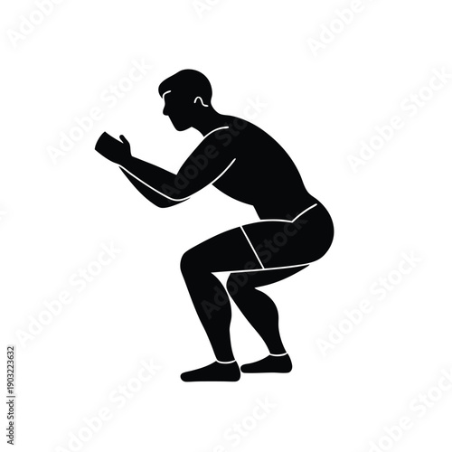 Squat Exercise Fitness Icon
