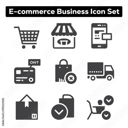 Modern E-Commerce Icons for a Greener Business