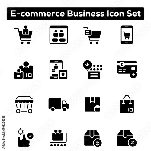 Modern E-Commerce Icons for a Greener Business