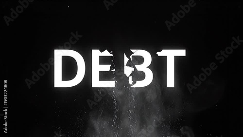 Glitch Art Depicts Debt and Financial Strain Highlighting Social and Economic Pressure.