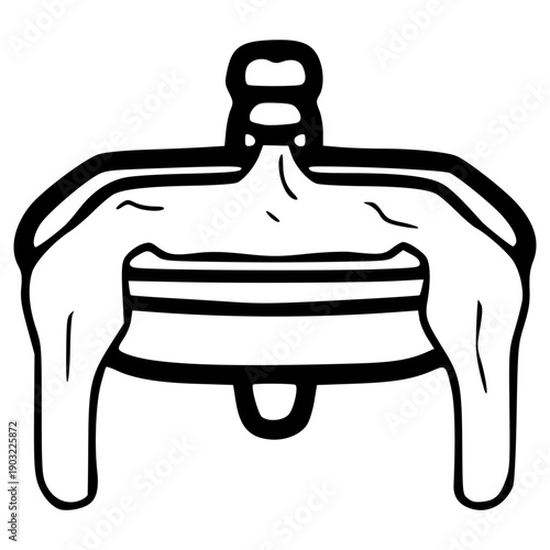 doodle overflow sink illustration hand drawn outline isolated vector