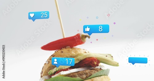 Bubbles rising from right toward skewer, frame shifting down showing slider, promoting buzz