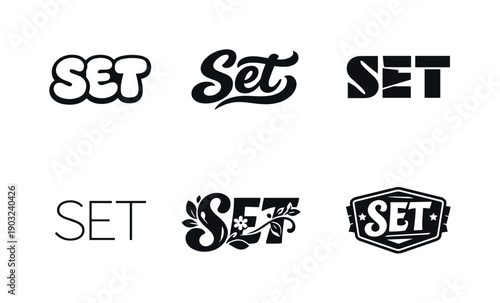 You do not need an audience lettering. Set lettering. harmonious lettering variations of the same emblematic concept, each with different