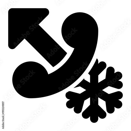 Cold Call, Cold Calling, Sales Call Glyph Solid Icon