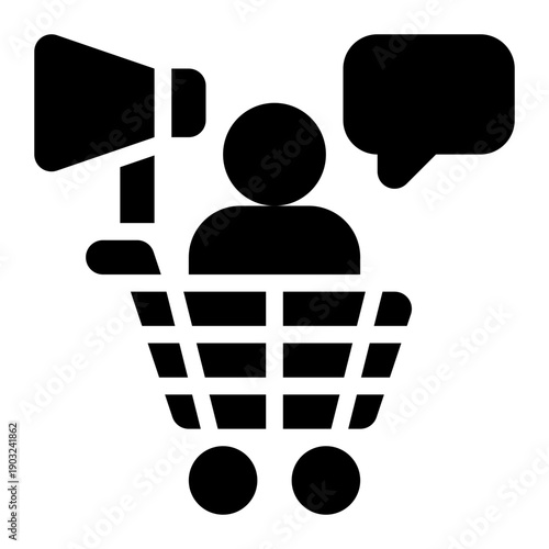Salesperson, Sales Person, Salesman Glyph Solid Icon