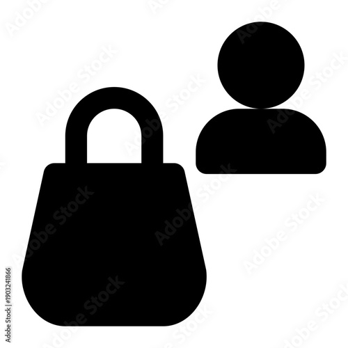 Customer, Consumer, Buyer Glyph Solid Icon