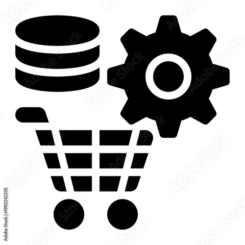 ERP Sales, Ecommerce, Sales Glyph Solid Icon